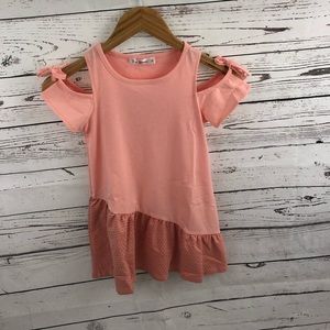 Trend Blossoms Girls Cold Shoulder Dress Size 6